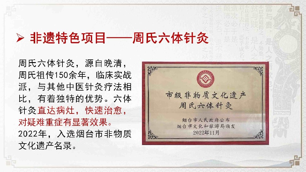 非遗周氏六体针灸